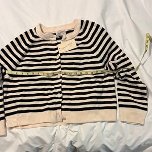 Universal Thread Black and White Striped Sweater